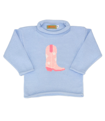 Luigi Luigi Cowgirl Boot Rolled Neck Sweater