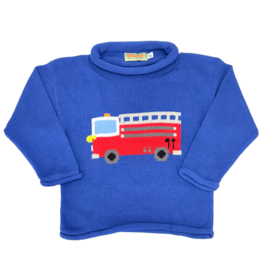 Luigi Luigi Fire Truck Rolled Neck Sweater
