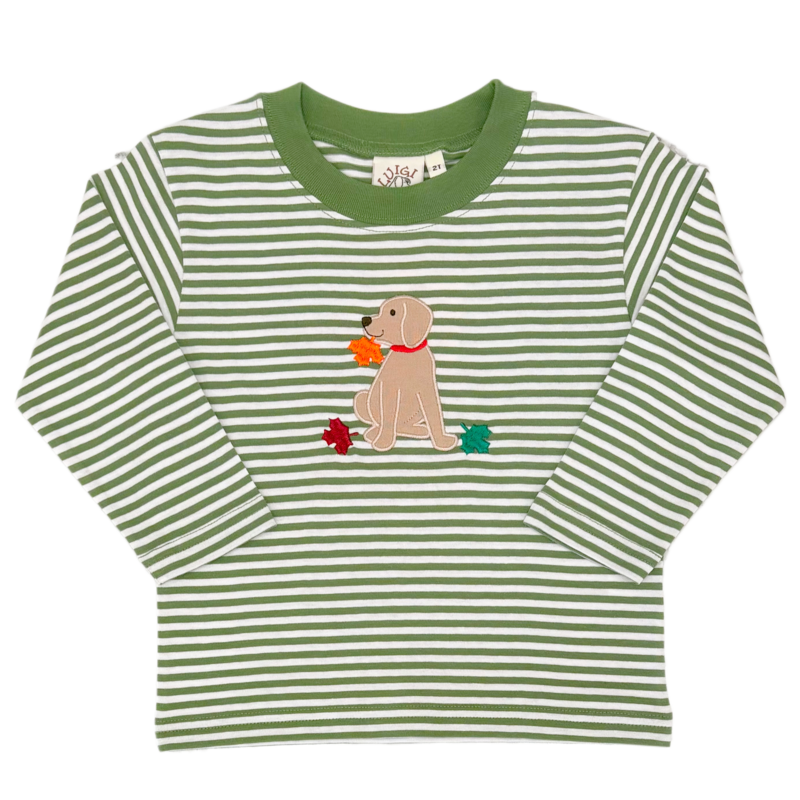 Luigi Luigi Lab w/ Leaves Stripe T-Shirt
