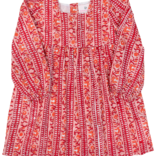 Smockingbird Smockingbird Persimmon Block Print Dress