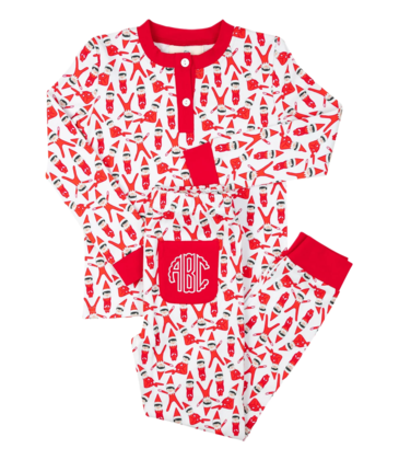 Smockingbird Smockingbird Shelf Elf Pajama Set