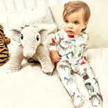 Heyward House Heyward House Footed Pajama - Christmas Safari