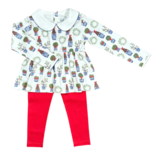Heyward House Heyward House Play Shirt & Leggings - Christmas Planters