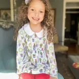 Heyward House Heyward House Play Shirt & Leggings - Christmas Planters