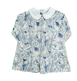 Heyward House Heyward House Twirling Pocket Dress - Woodland Animals