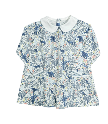 Heyward House Heyward House Twirling Pocket Dress - Woodland Animals
