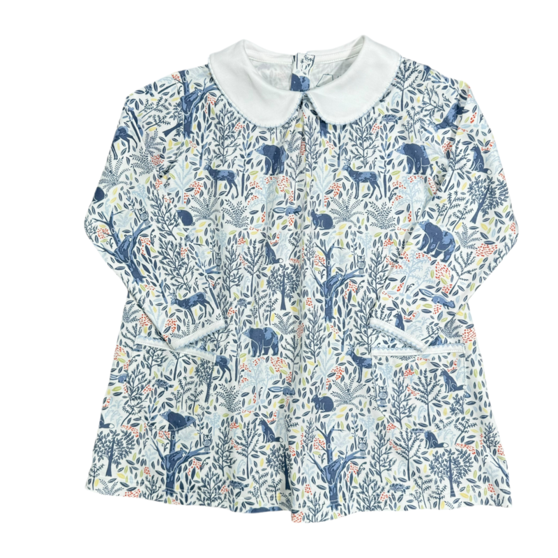 Heyward House Heyward House Twirling Pocket Dress - Woodland Animals