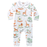 Heyward House Heyward House Peter Pan Collar Playsuit - Swaying Safari