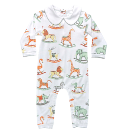 Heyward House Heyward House Peter Pan Collar Playsuit - Swaying Safari