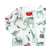 Heyward House Heyward House Footed Pajama - Christmas Safari