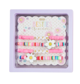 Mud Pie Mud Pie BFF Flower Beaded Bracelets