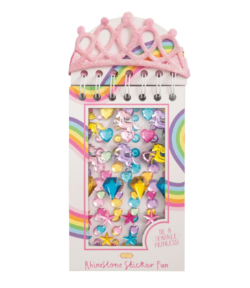 Mud Pie Mud Pie Pink Rhinestone Sticker Book & Crown Set
