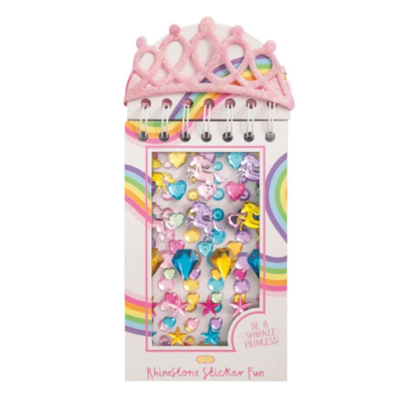 Mud Pie Mud Pie Pink Rhinestone Sticker Book & Crown Set