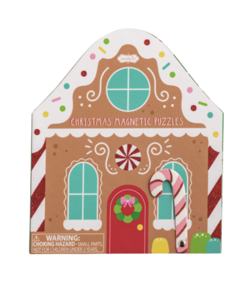 Mud Pie Mud Pie Gingerbread House Magnetic Puzzle Book