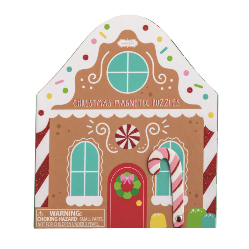 Mud Pie Mud Pie Gingerbread House Magnetic Puzzle Book
