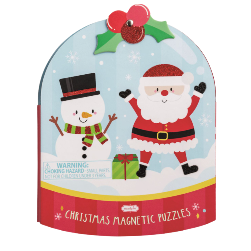 Mud Pie Mud Pie Santa Globe Magnetic Puzzle Book