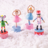 Mud Pie Mud Pie Blue Ballerina Collapsing Toy