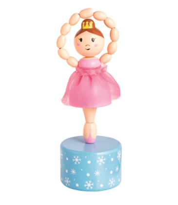 Mud Pie Mud Pie Pink Ballerina Collapsing Toy