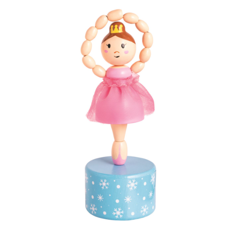 Mud Pie Mud Pie Pink Ballerina Collapsing Toy