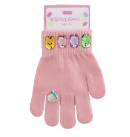 Mud Pie Mud Pie Pink Glitzy Gloves
