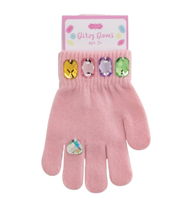Mud Pie Mud Pie Pink Glitzy Gloves