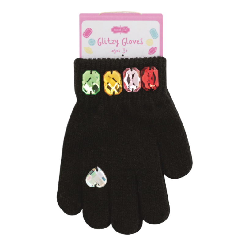 Mud Pie Mud Pie Black Glitzy Gloves