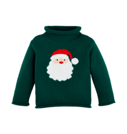 Mud Pie Mud Pie Green Santa Rollneck Sweater