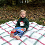 Mud Pie Mud Pie Green Santa Rollneck Sweater