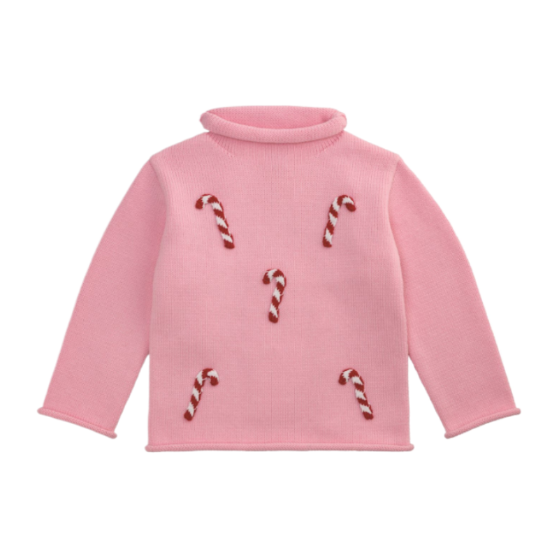 Mud Pie Mud Pie Candy Cane Rollneck Sweater