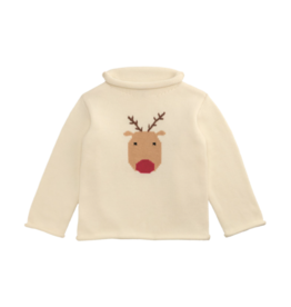 Mud Pie Mud Pie Reindeer Rollneck Sweater