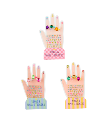 Mud Pie Mud Pie Ring & Nail Sticker Set