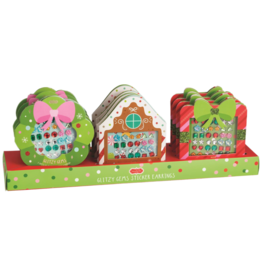 Mud Pie Mud Pie Christmas Sticker Earrings