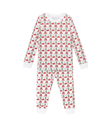 Lila + Hayes Lila + Hayes Grayson Pajama Set - Cowboy Christmas