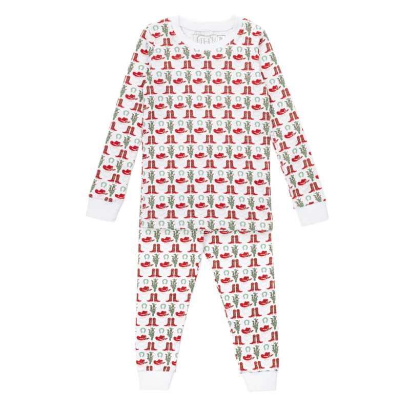 Lila + Hayes Lila + Hayes Grayson Pajama Set - Cowboy Christmas