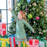 Lila + Hayes Lila + Hayes Carlin Dress - Candy Cane Lane