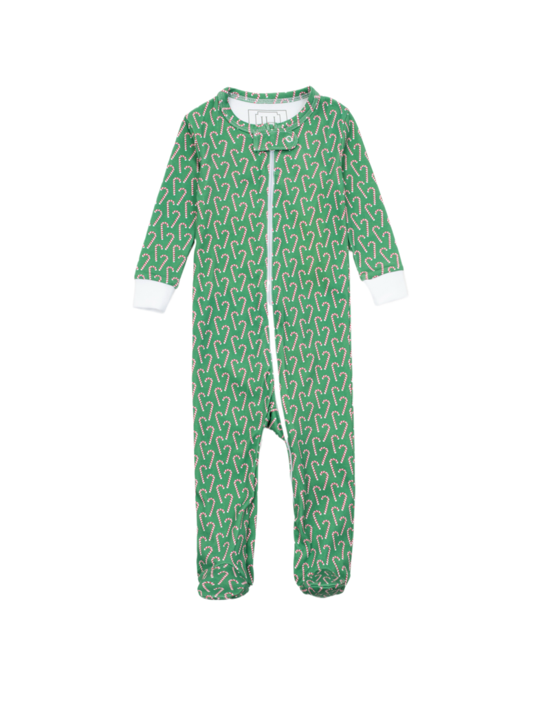 Lila & Hayes Baby Boys Parker Zipper Pajamas - Red Reindeer