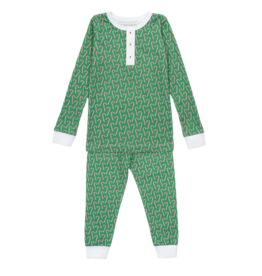 Lila + Hayes Lila + Hayes Jack Pajama Set - Candy Cane Lane