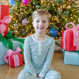 Lila + Hayes Lila + Hayes Jack Pajama Set - Mod Holiday Blue