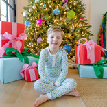 Lila + Hayes Lila + Hayes Jack Pajama Set - Mod Holiday Blue