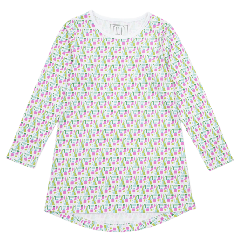 Lila + Hayes Lila + Hayes Berkeley Dress - Mod Holiday Pink