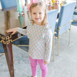 Lila + Hayes Lila + Hayes Olive Legging Set - Mod Holiday Pink