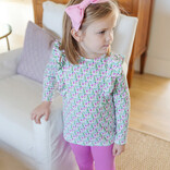 Lila + Hayes Lila + Hayes Olive Legging Set - Mod Holiday Pink