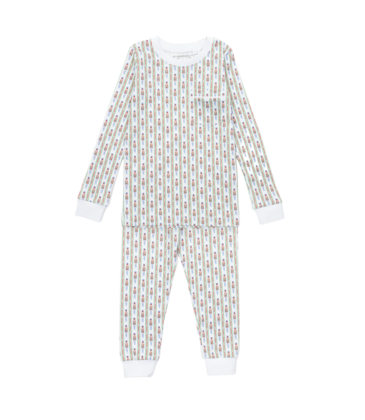 Lila + Hayes Lila + Hayes Bradford Pajama Set - Nutcracker Stripe