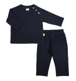Paty Paty Navy Waffle Knit Lounge Set