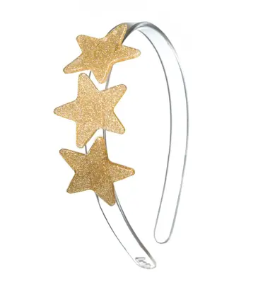 Lilies & Roses Stars Glitter Gold Headband