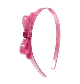 Lilies & Roses Thin Bow Vintage Pink Headband