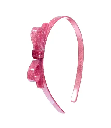 Lilies & Roses Thin Bow Vintage Pink Headband