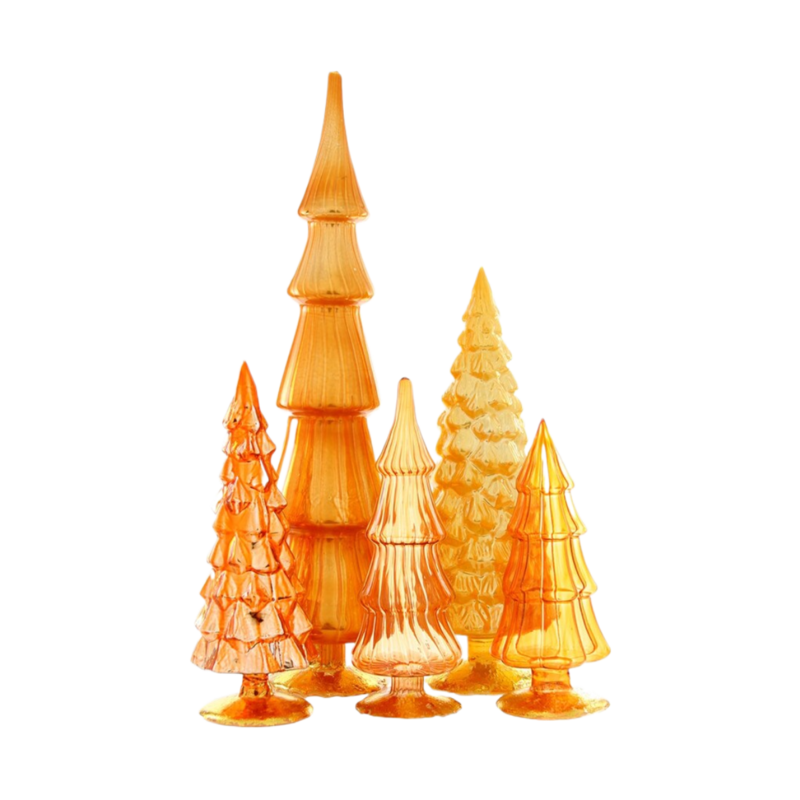 Cody Foster & Co Yellow/Orange Hue Trees Set of 5
