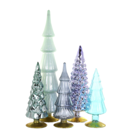 Cody Foster & Co Snowfall Hue Trees Set of 5