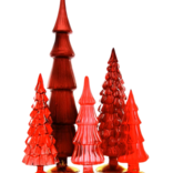 Cody Foster & Co Red Hue Trees Set of 5